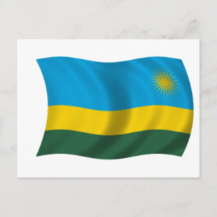Cartão Postal Bandeira do Ruanda