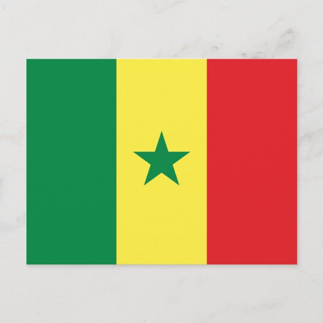 Cartão Postal Bandeira do Senegal (Frente)