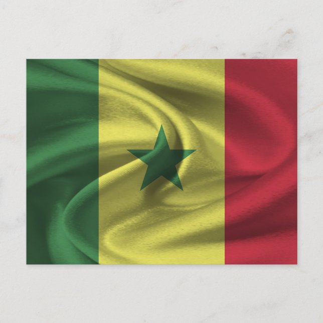 Cartão Postal Bandeira do Senegal (Frente)