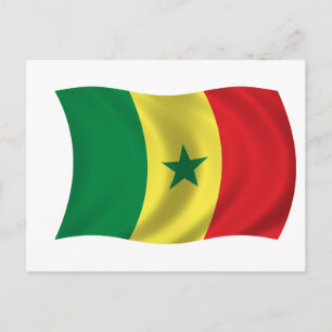 Cartão Postal Bandeira do Senegal
