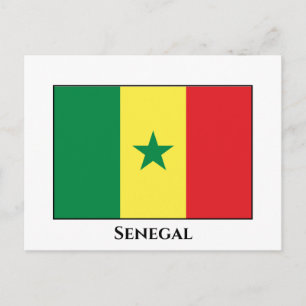 Cartão Postal Bandeira do Senegal (Senegal)