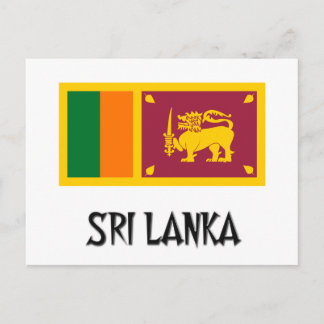 Cartão Postal Bandeira do Sri Lanka