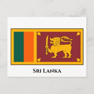 Cartão Postal Bandeira do Sri Lanka