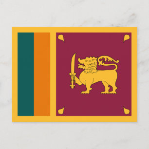 Cartão Postal Bandeira do Sri Lanka