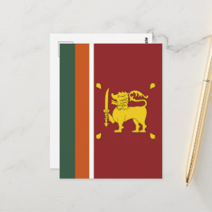 Cartão Postal Bandeira do Sri Lanka