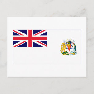 Cartão Postal Bandeira do Território Antártico Britânico