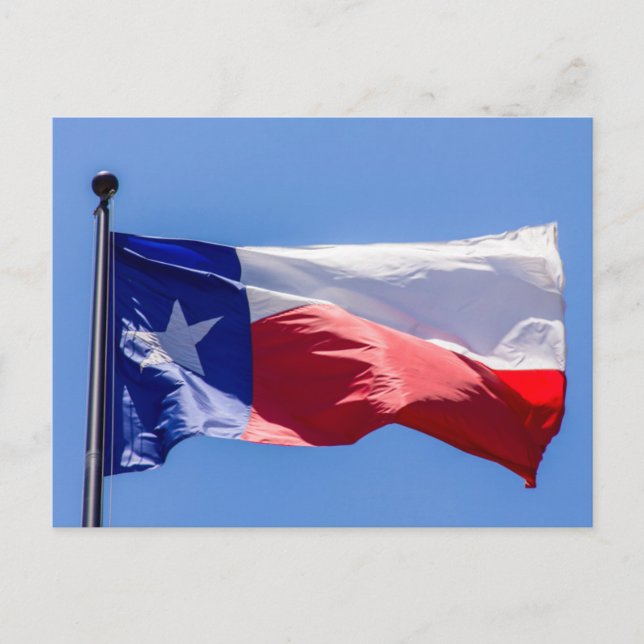 Cartão Postal Bandeira do Texas (Frente)