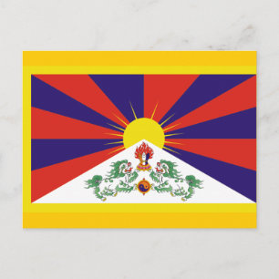 Cartão Postal Bandeira do Tibete