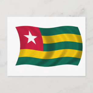 Cartão Postal Bandeira do Togo