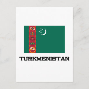 Cartão Postal Bandeira do Turquemenistão