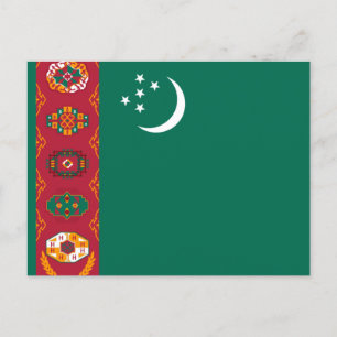 Cartão Postal Bandeira do Turquemenistão