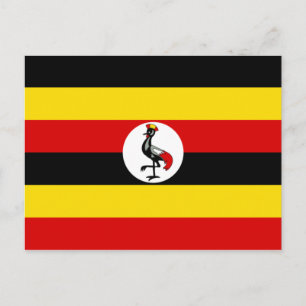 Cartão Postal Bandeira do Uganda