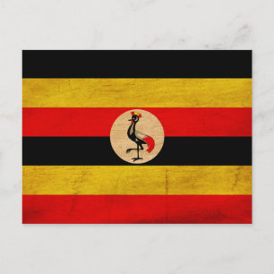 Cartão Postal Bandeira do Uganda