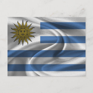 Cartão Postal Bandeira do Uruguai