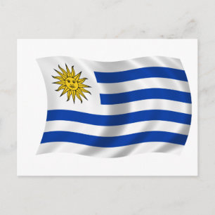 Cartão Postal Bandeira do Uruguai