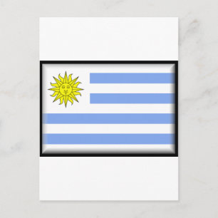Cartão Postal Bandeira do Uruguai