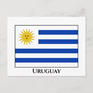 Cartão Postal Bandeira do Uruguai (Uruguai)