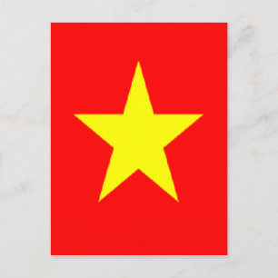 Cartão Postal bandeira do vietname
