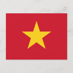 Cartão Postal bandeira do vietname