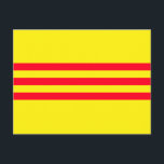 Cartão Postal Bandeira do Vietname do Sul<br><div class="desc">Obrigados para passar! Espero que goste da aparência desta bandeira! Sinta-se à vontade para personalizar isso para atender às suas necessidades. Tenha um dia maravilhoso!</div>