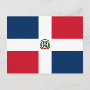 Cartão Postal Bandeira Dominicana