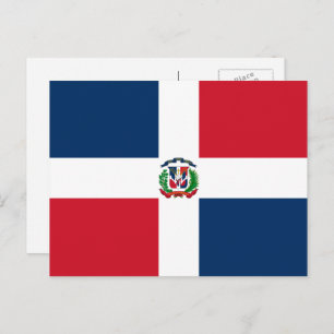 Cartão Postal Bandeira Dominicana, Bandeira da República Dominic
