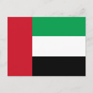 Cartão Postal Bandeira dos Emirados Árabes Unidos
