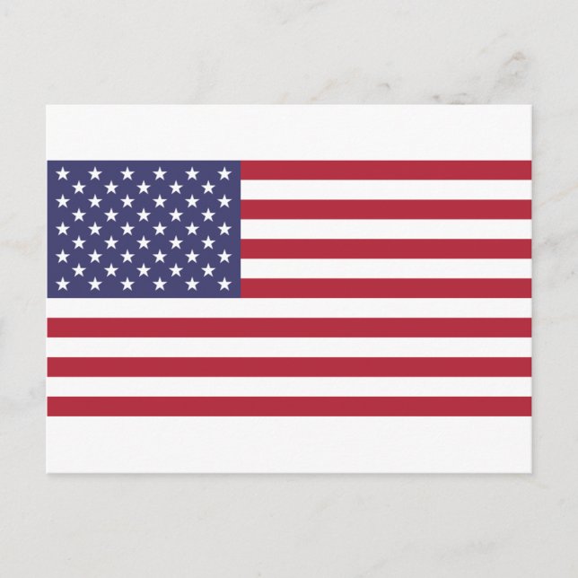 Cartão Postal Bandeira dos Estados Unidos (Frente)