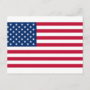 Cartão Postal bandeira dos Estados Unidos