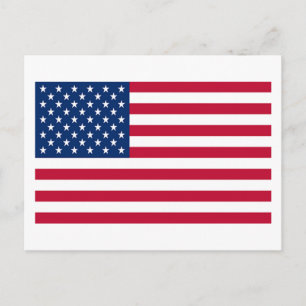 Cartão Postal Bandeira dos Estados Unidos da América