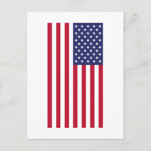 Cartão Postal Bandeira dos Estados Unidos da América