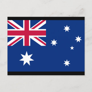 Cartão Postal Bandeira e significado australianos