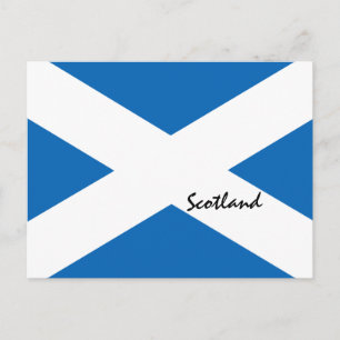 Cartão Postal Bandeira escocesa & Scotland Land Patriots /despor