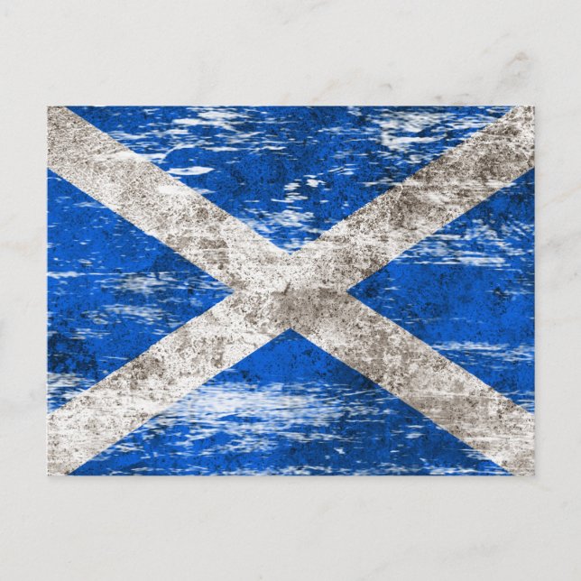 Cartão Postal Bandeira escocesa Vestida e algemada (Frente)