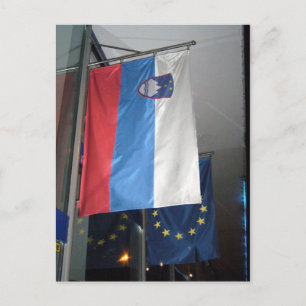 Cartão Postal bandeira eslovênia