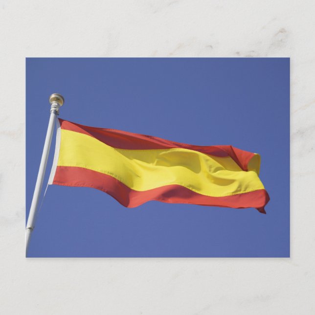 Cartão Postal bandeira espanhola RF) (Frente)