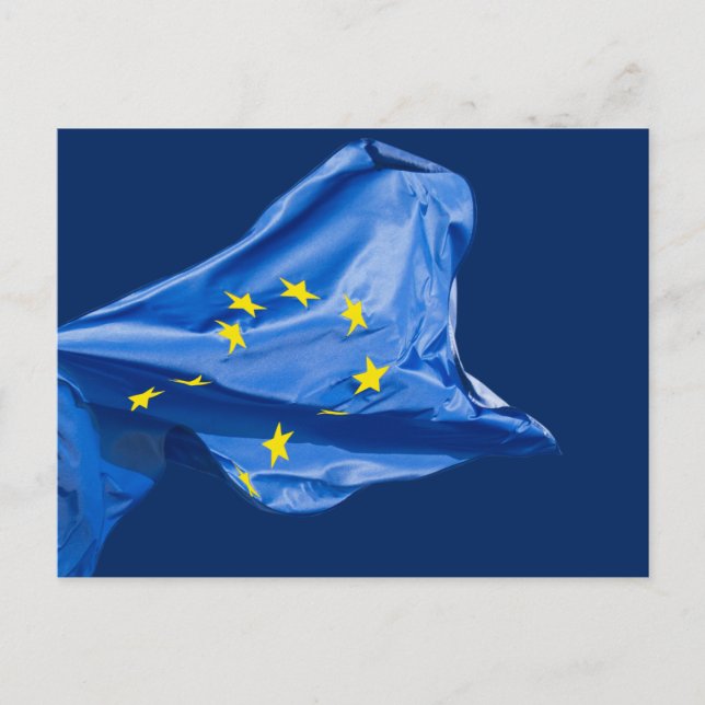 Cartão Postal bandeira europeia (Frente)