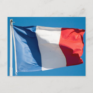 Cartão Postal Bandeira França