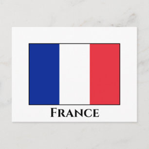 Cartão Postal Bandeira França (Francês)