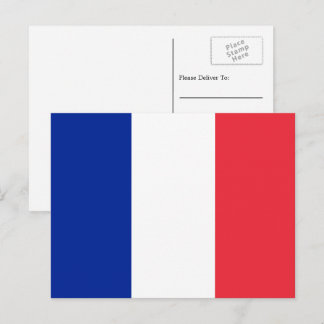 Cartão Postal Bandeira Francesa, Bandeira da França