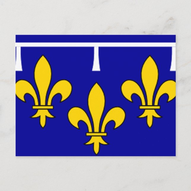 Cartão Postal Bandeira Francesa Orleans (Frente)