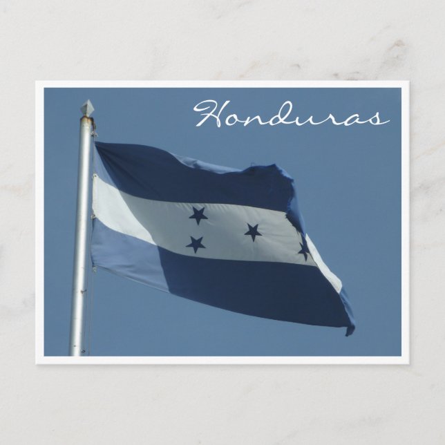 Cartão Postal bandeira hondurenha (Frente)