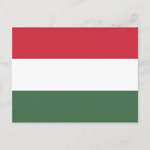 Cartão Postal Bandeira Húngara