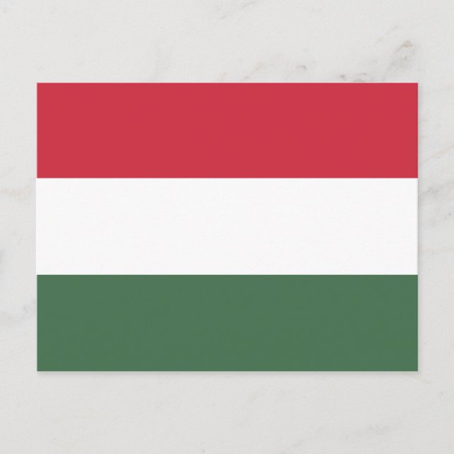 Cartão Postal Bandeira Húngara (Frente)