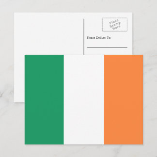 Cartão Postal Bandeira Irlandesa, Bandeira da República da Irlan