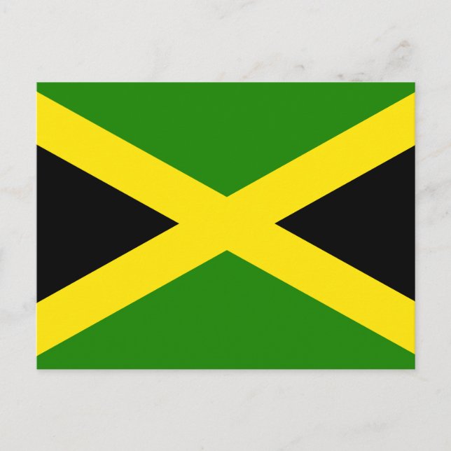Cartão Postal Bandeira jamaicana (Frente)