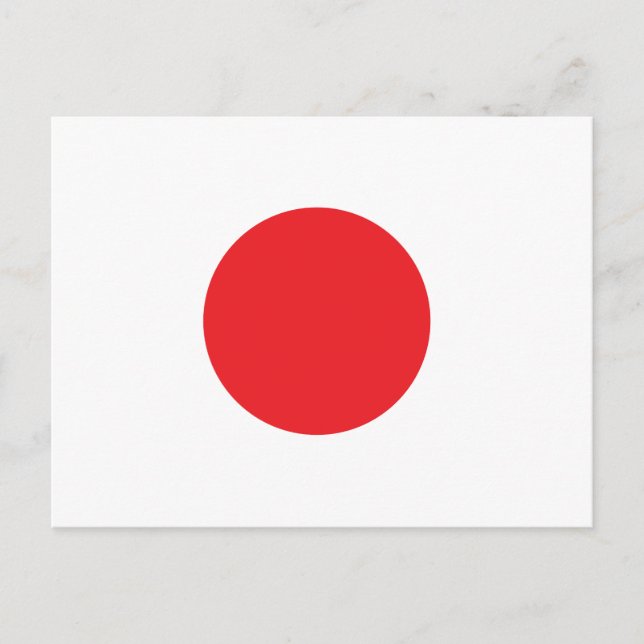 Cartão Postal bandeira japonesa (Frente)