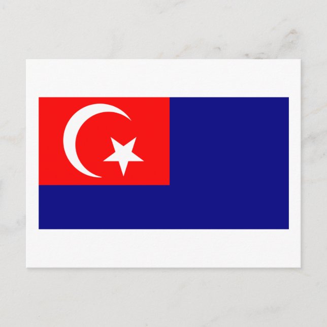 Cartão Postal bandeira Johor (Frente)