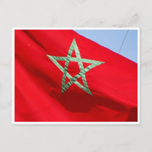 Cartão Postal bandeira marrocos