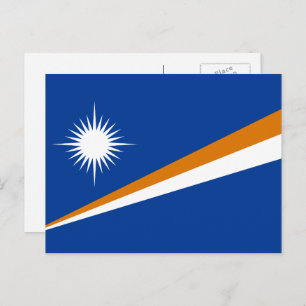 Cartão Postal Bandeira Marshallese, Bandeira das Ilhas Marshall